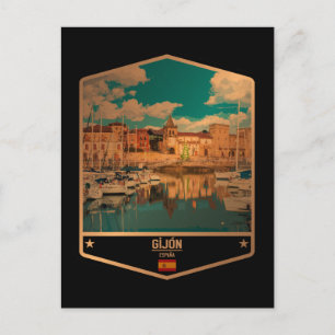 Gijón Postkarte