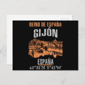 Gijón Postkarte (Vorne/Hinten)