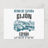 Gijón Postkarte (Vorderseite)