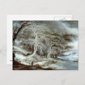 Gijsbrecht Leytens: Eine Winterlandschaft Postkarte (Vorne/Hinten)
