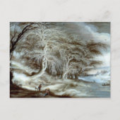 Gijsbrecht Leytens: Eine Winterlandschaft Postkarte (Vorderseite)