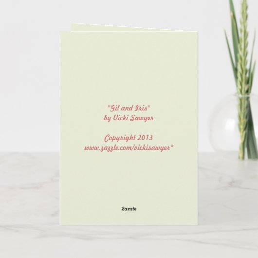 Gil und Iris-Karte Karte (Rückseite)