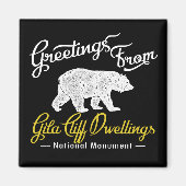 Gila Cliff Dwellings National Monument Bear Magnet (Vorne)