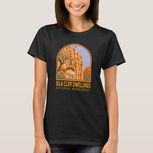 Gila Cliff Dwellings National Monument New Mexico T-Shirt (Vorderseite)