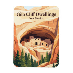 Gila Cliff Dwellings National Monument USA Magnet