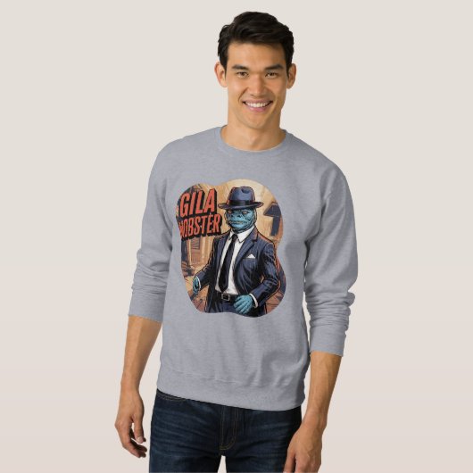 Gila Mobster Illustration Combo Creature Funny Sweatshirt (Vorne ganz)