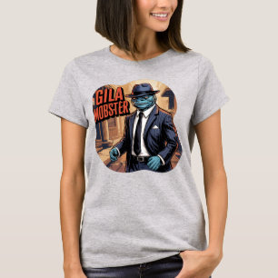 Gila Mobster Illustration Combo Creature Funny T-Shirt