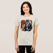 Gila Mobster Illustration Combo Creature Funny Tri-Blend Shirt (Vorderseite voll)