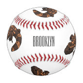 Gila Monster Cartoon Illustration Baseball (Rückseite)