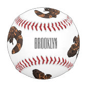 Gila Monster Cartoon Illustration Baseball (Vorderseite)