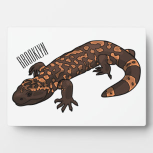 Gila Monster Cartoon Illustration Fotoplatte