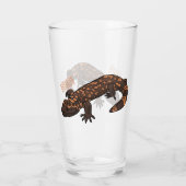 Gila Monster Cartoon Illustration Glas (Rückseite)