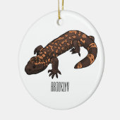 Gila Monster Cartoon Illustration Keramik Ornament (Links)
