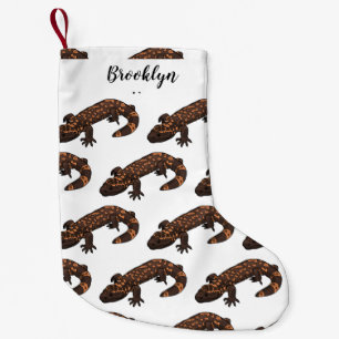 Gila Monster Cartoon Illustration Kleiner Weihnachtsstrumpf