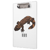 Gila Monster Cartoon Illustration Klemmbrett (Links)