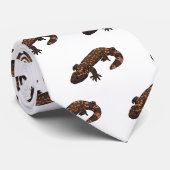 Gila Monster Cartoon Illustration Krawatte (Gerollt)