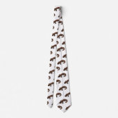 Gila Monster Cartoon Illustration Krawatte (Rückseite)
