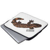 Gila Monster Cartoon Illustration Laptopschutzhülle (Vorne Knopf)