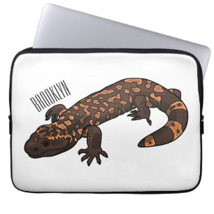 Gila Monster Cartoon Illustration Laptopschutzhülle