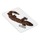 Gila Monster Cartoon Illustration Magnet (Rechte Seite)