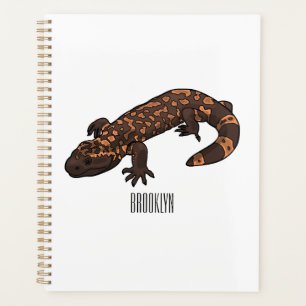 Gila Monster Cartoon Illustration Planer