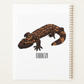 Gila Monster Cartoon Illustration Planer (Rückseite)