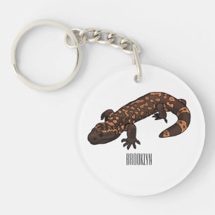 Gila Monster Cartoon Illustration Schlüsselanhänger
