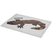 Gila Monster Cartoon Illustration Schneidebrett (Ecke)