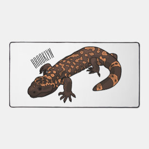 Gila Monster Cartoon Illustration Schreibtischunterlage