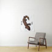 Gila Monster Cartoon Illustration Wandteppich (Beispiel)