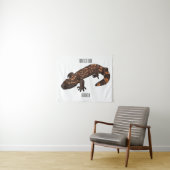 Gila Monster Cartoon Illustration Wandteppich (Beispiel (Horizontal))