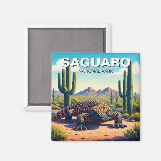 Gila Monster Saguaro Nationalpark Magnet (Vorderseite/Rückseite)