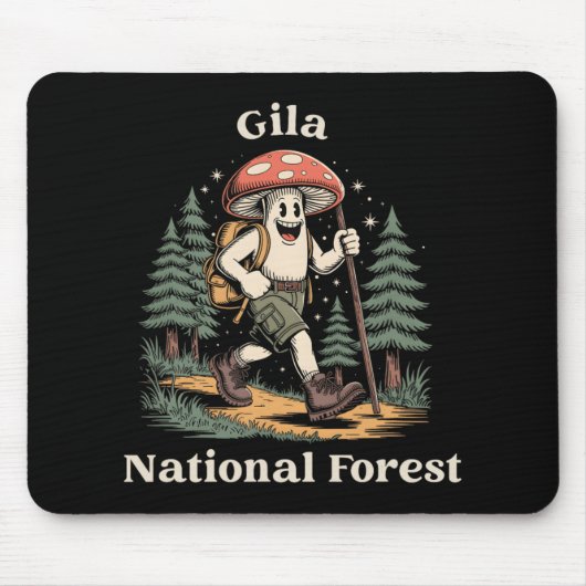 Gila National Forest New Mexico Hiking Mushroom Va Mousepad (Vorne)