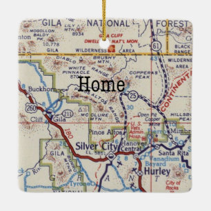 Gila National Forest Silver City Weihnachtsoramen Keramikornament