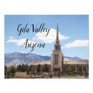 Gila Valley Arizona Temple Fotodruck