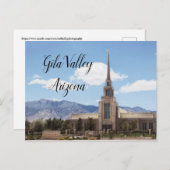 Gila Valley Arizona Temple Postkarte (Vorne/Hinten)
