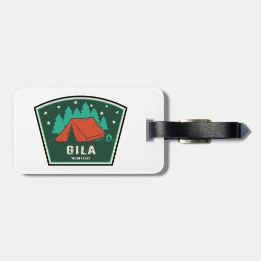 Gila Wilderness New Mexico Camping Gepäckanhänger (Rückseite horizontal)