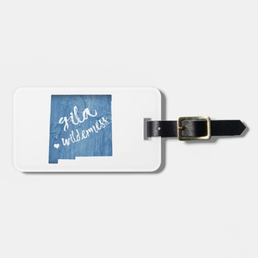 Gila Wilderness New Mexico Holzkörner Gepäckanhänger (Vorderseite horizontal)