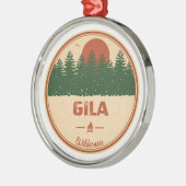 Gila Wilderness New Mexico Ornament Aus Metall (Links)