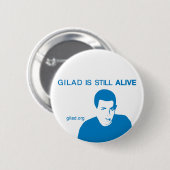 Gilad Shalit ist noch LEBENDIG Button (Vorne & Hinten)