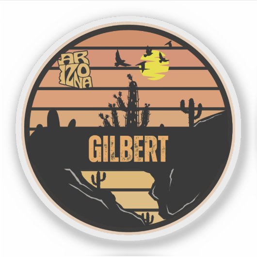 Gilbert, Arizona Aufkleber (Vorderseite)