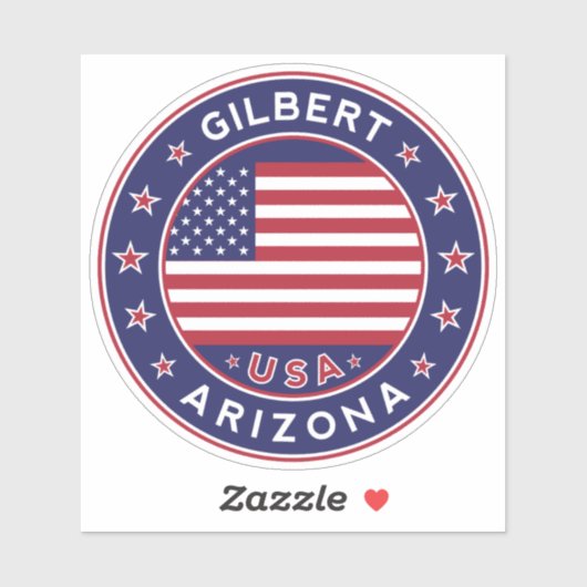 Gilbert Arizona, Gilbert Aufkleber (Blatt)