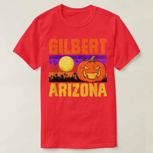 Gilbert Arizona Happy Halloween Party Local City P T-Shirt (Design vorne)
