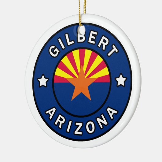 Gilbert Arizona Keramik Ornament (Links)