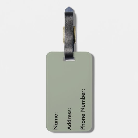 Gilbert Arizona LDS Tempel-Gepäckanhänger Gepäckanhänger (Rückseite vertikal)