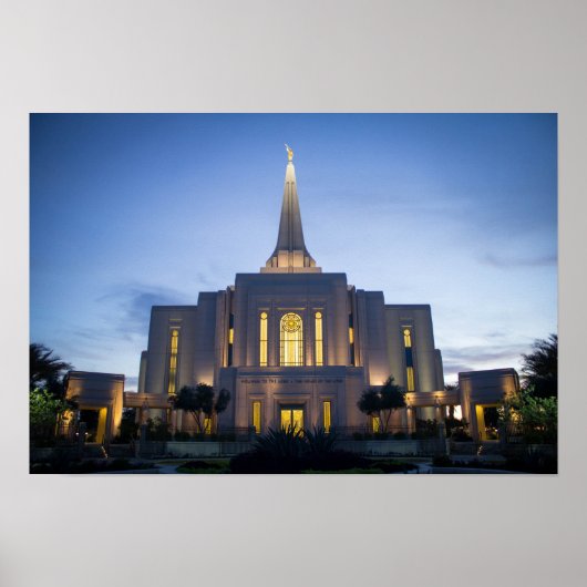 Gilbert Arizona LDS Temple Poster (Vorne)