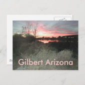 Gilbert Arizona Postkarte (Vorne/Hinten)