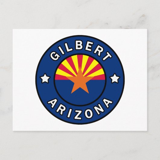 Gilbert Arizona Postkarte (Vorderseite)