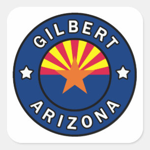 Gilbert Arizona Quadratischer Aufkleber