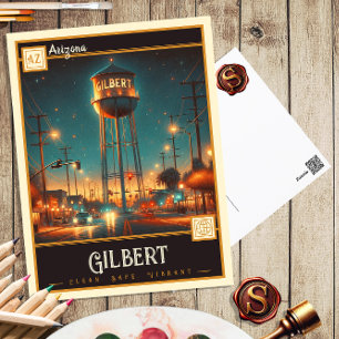 Gilbert, Arizona Vintage Ansichtskarte Postkarte